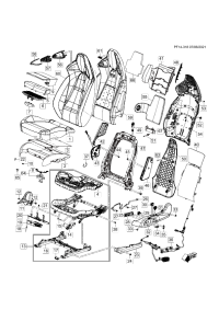 39120684-Support, front seat back pad