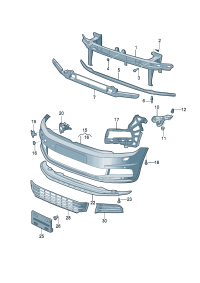5TD807217C-Protector plate Washer w/headlamp Unit of the car