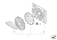 64547603657-AC FAN WITH FRAME/E53(X5)
