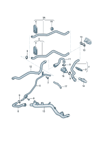 4G0819350AB-Coolant hose