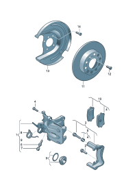 7N0698451A-BRAKE PAD /TRG/TIG/AUDI