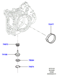 F4RP7H188AA-Piston and rod-overdrive server, YL8P-A *, YL8P-B *, YL8P-E *, 3L8P-H *, 3L8P-E *, 3L8P-F *, 3