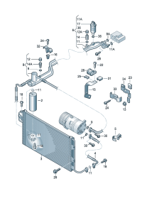 1J1820741B-Hose, refrigerant Valve, expansion Tank)
