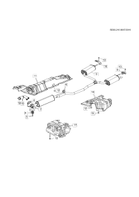 42746608-Muffler (w/exhaust pipe) (incl. 4,9,16)