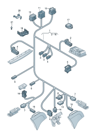 4L0971726BQ-Harness, Cover, rr. hatch