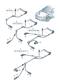 3Q0927903-Sensor, speed Wiring harness
