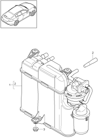 97020122101-Charcol filter For vehicles with belt. Exhaust system Sport assy  And For engine cooling