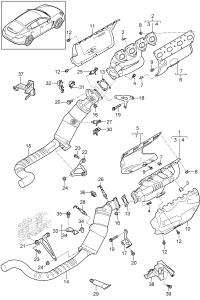 94811104101-Plate, partition Manifold, exhaust