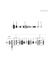 24109815-Bolt, input shaft bearing set