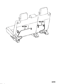 821960C010-Wire, rear seat, no.2, rh/lh
