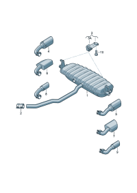 7P6253609C-Muffler assy-rr