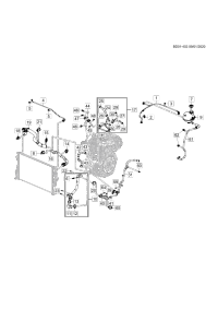 42727576-Hose, engine coolant supply (incl 2,3)