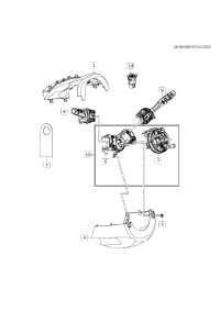 42703721-Coil assy-steering wheel air bag (CSR 2FC)