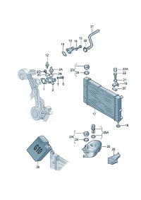 33D121251A-RADIATOR VW-BORA/AUDI/SKODA