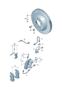 7L6698451D-BRAKE PAD FOR DISC BRAKES-VW