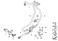64119197085-ADDITIONAL WATER PUMP/X5
