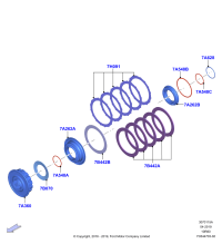 HL3Z7B164F-Plate-clutch, F-150