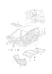 10A864725-Damper assy., side