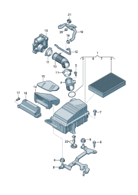 8J0129684-DUCT-AIR INTAKE