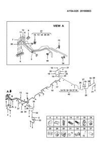 23957119-Tube assy-rr brake ctr