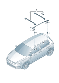 55G860043-Rack assy-roof rack