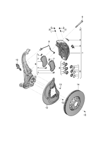 4M0698151AK-Brake pad set no.1, Disc brake Contains: Shim adjuster Grease-contact D-05.09.2016