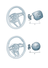 8YG880201D6PS-Unit assy-steering wheel air bag **Install now only * * Order **(ghost (black))