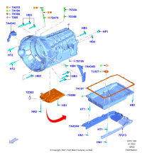 HL3Z7A194C-Pan assy-transmission, NAVIGATOR (U554)