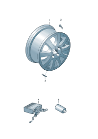 3D0601025AJ-Wheel rim-aluminium alloy