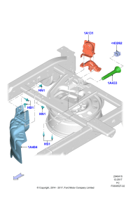 HL3Z1A131C-Mounting, spare tire (F-150 no phantom)