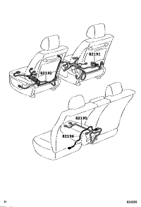821910N010-WIRE, FRONT SEAT, RH