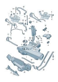 1C0201060AQ-Tank, band Fuel unleaded Nipple, fine filler (22mm)   F 1C-7-512 081  F 9C-7-555 761