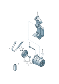 1J0820803L-COMPRESSOR,AIR CON
