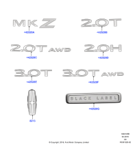 HP5Z8213AA-Emblem, in fr grille, black and bright