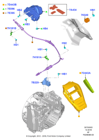 HP5Z7E453C-Case assy-option dials, MKZ (with gasoline engine, () GCC GULF COOPERATIVE COUNTRIES OR () 