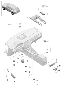 95B907042L-Operating unit with knob