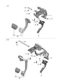 4M1723117D-Bracket, pedal