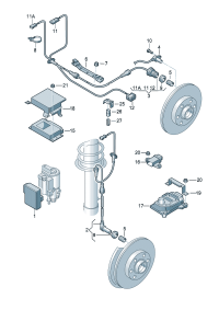 8D0907389E-Control unit Ride stability system-ESP-  F 8D-Y-000 001
