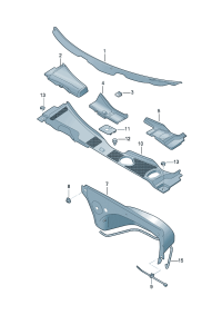 8R1819403-DEFLECTOR/LH/PASAT/2006-2011