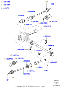AL3Z4A376C-Shaft assy-drive