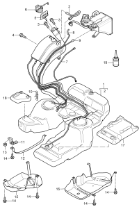 95520124112-Tank, fuel Cover  Deprecated parts