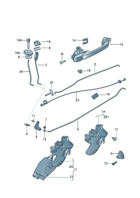 5X4839013C-Locking the door For use with radio control Vehicle model, center door lock system
