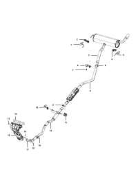 68202900AB-RESONATOR AND PIPE EXHAUST