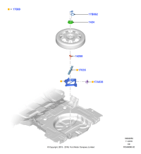 HP5Z1424B-Bracket spare tire mounting
