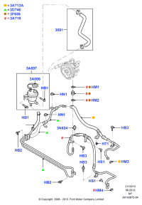6L8Z3F656A-Connector-hose (3.0 V6 24V DOHC EFI MODULAR)
