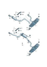 1T0253609AC-Muffler assy-rr