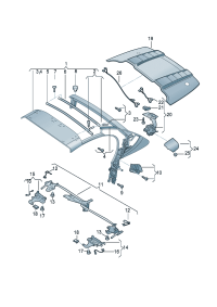 427898329-Retainer set Folding lock-roof striker