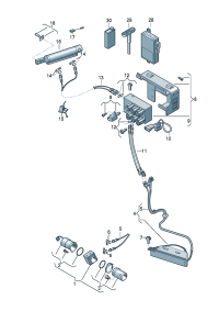 427898999-Servicekit Housing Inlet and return lines, Pair  For hydraulic pump