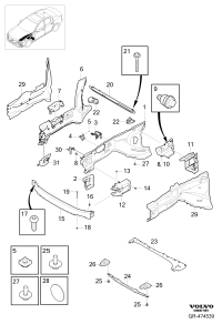 989009-GASKET,CYL HEAD RH-L494