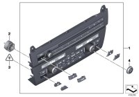 61319328425-Panel, repair module radio and air conditioner operation